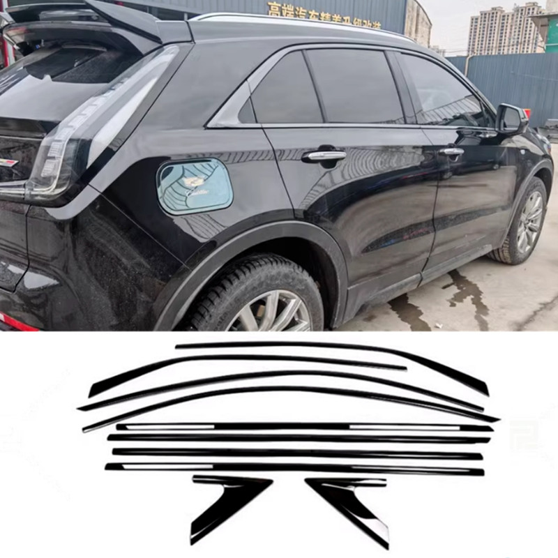 10PCS Window Strip Trim Seal Belt Trim for Cadillac XT4 2019-24 2025 Gloss Black gallery