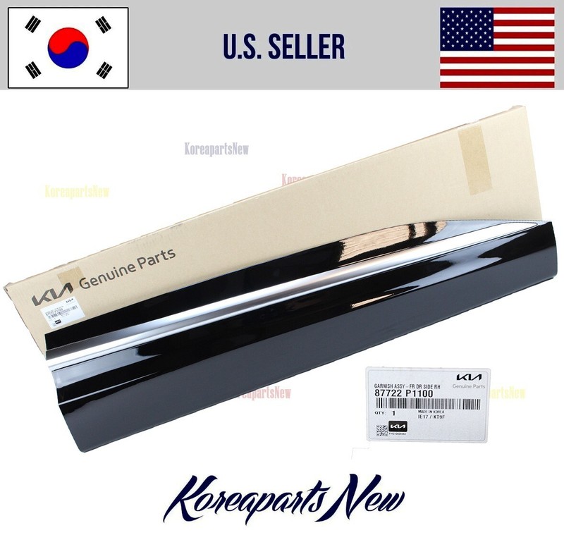 FRONT Door Molding Right PASSENGER GLOSS ⭐OEM⭐ Kia Sportage 2023-2025
