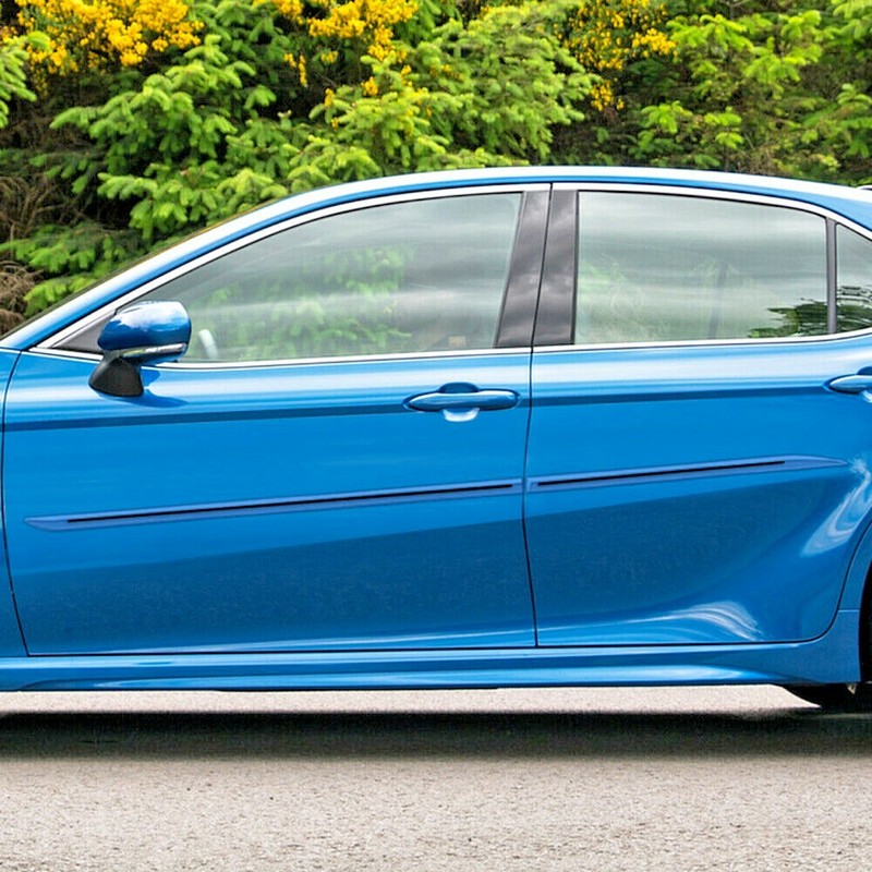 For: Toyota Camry 18-24 Painted Side Moldings w/Black or Red Inserts #CI7-CAM18