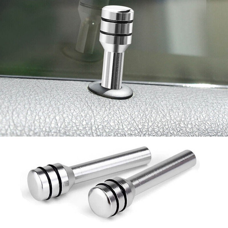 4PCS Interior Door Lock Knob Car Door Lock Pins Cover Aluminum Car Accessories gallery