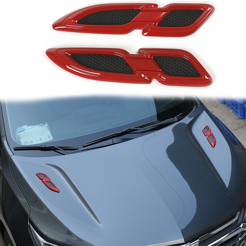 Car Front Side Bumper Leaf Board Air Flow Vent Decor Exterior Trim for Universal
