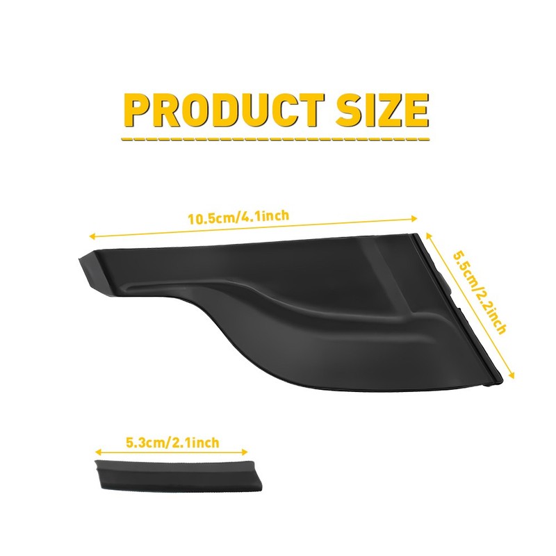 For Toyota Prius 2010-2015 Front Wiper Windshield Side Cowl Extension Cover Trim gallery