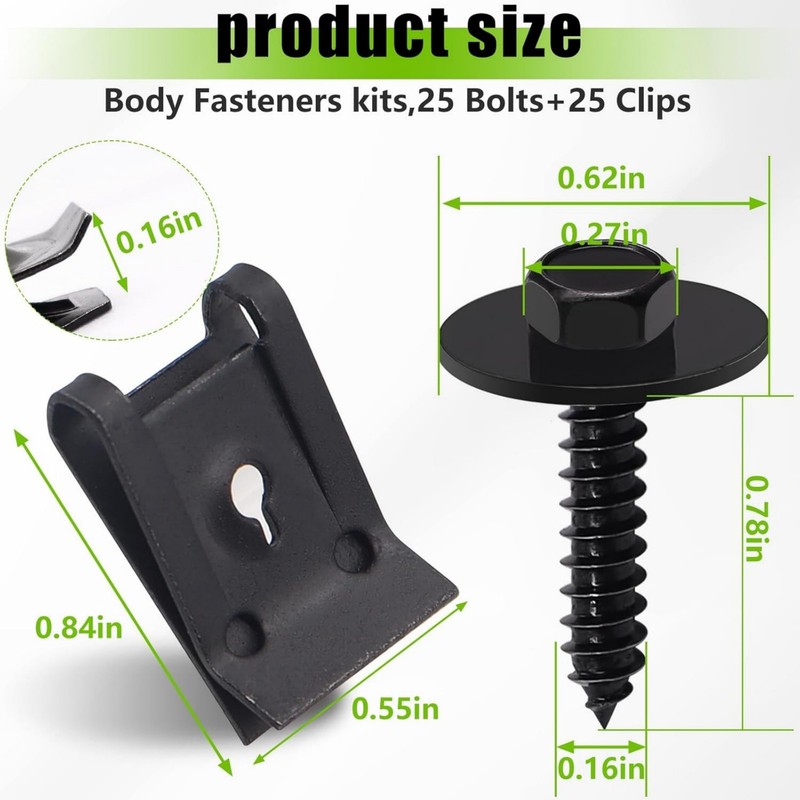 For Honda Ford 100x Box Set Bumper Fender Liner Push Type Retainer Clip Fastener gallery