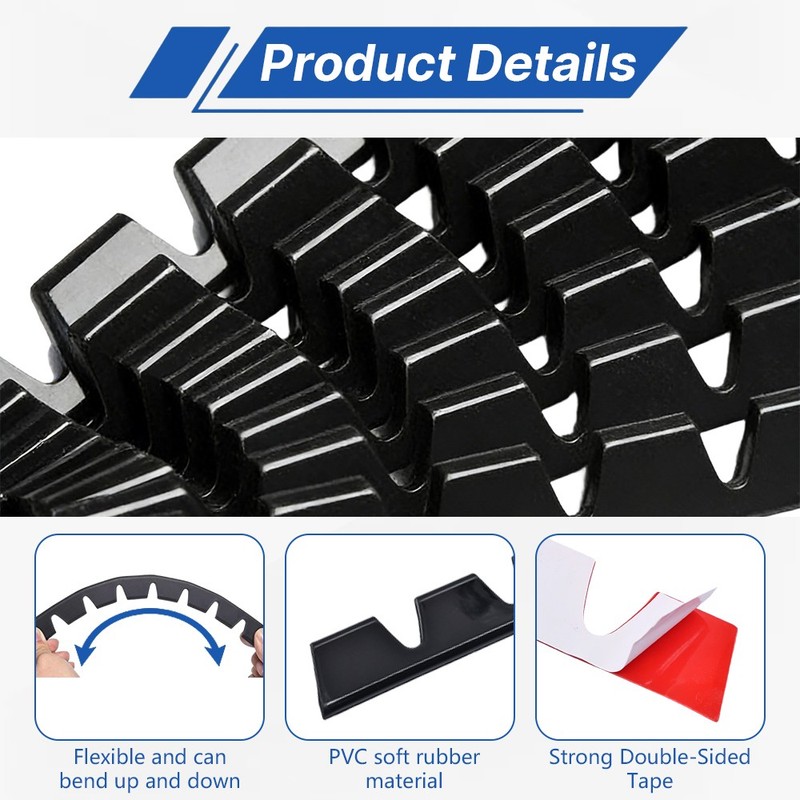 8x For Mercedes Benz Car Coupe Front Bumper Lip Scrape Guard Skid Plate Protect gallery