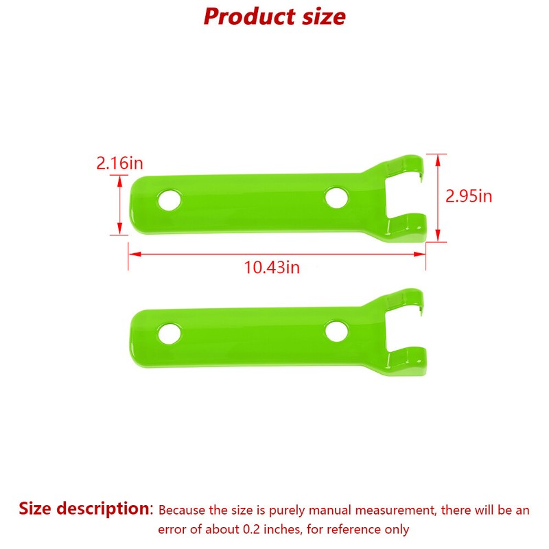 2x Rear Door Tailgate Spare Tire Hinge Exterior Trim For Ford Bronco 2021+ Green gallery