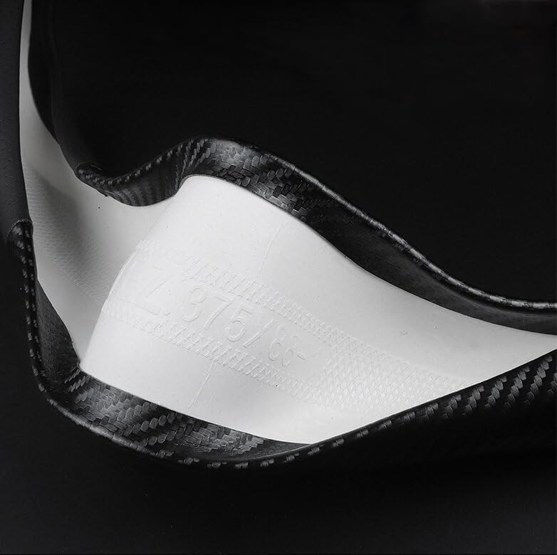 For Ford Car Steering Wheel Cover Carbon Leather 15 inch Non-Slip Breathable gallery