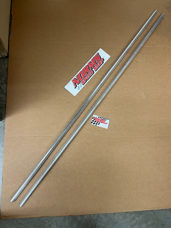 Mopar 1966 1967 CHARGER Upper Top of Door Body Aluminum Trim Molding Chrome Pair