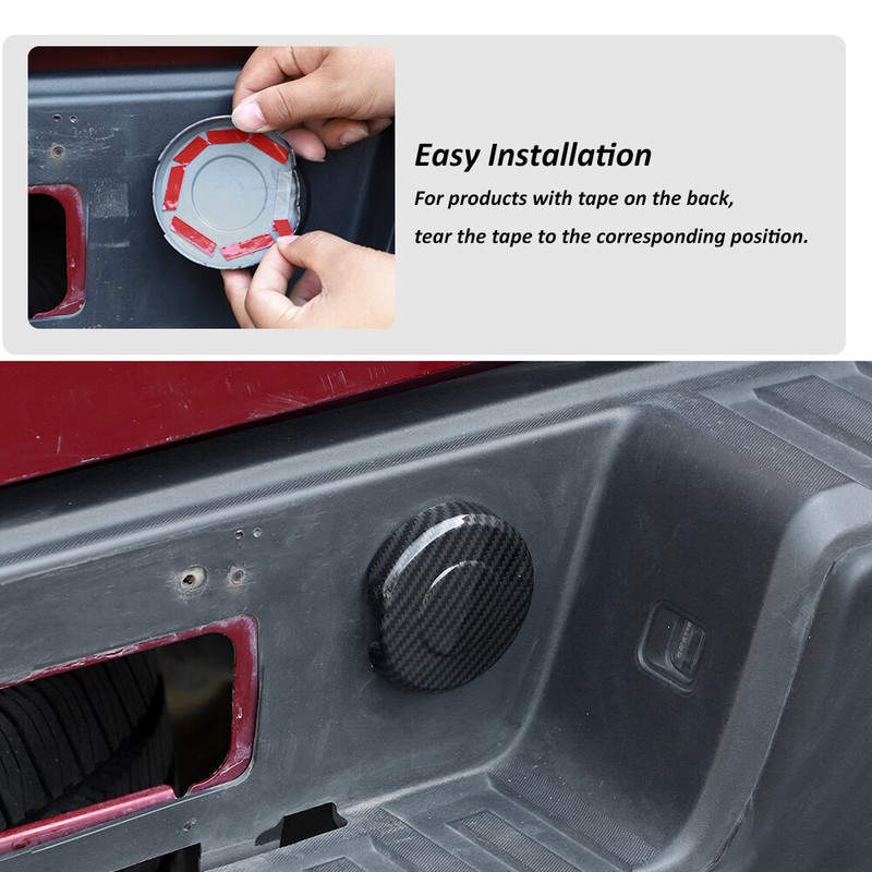 Rear Spare Tire Cap Lock Trim Decor Cover For Chevy Colorado/Silverado/CANYON gallery