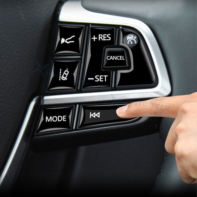 13Pcs Black Steering Side Switch Button Frame Cover For Toyota Highlander 20-22 gallery