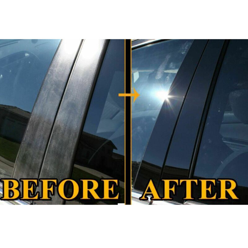 Polished Black Window Pillar Posts Door Trim Cover Set For Toyota Corolla 09-13 gallery