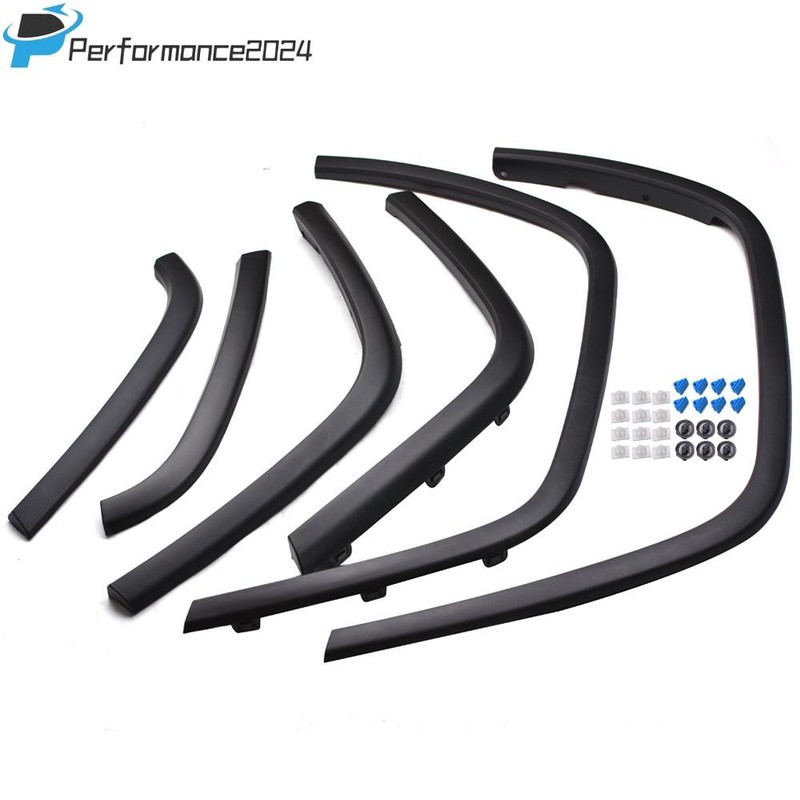 6PCS For 2011-2016 Jeep Grand Cherokee Wheel Arch Fender Flare Molding Trim Set