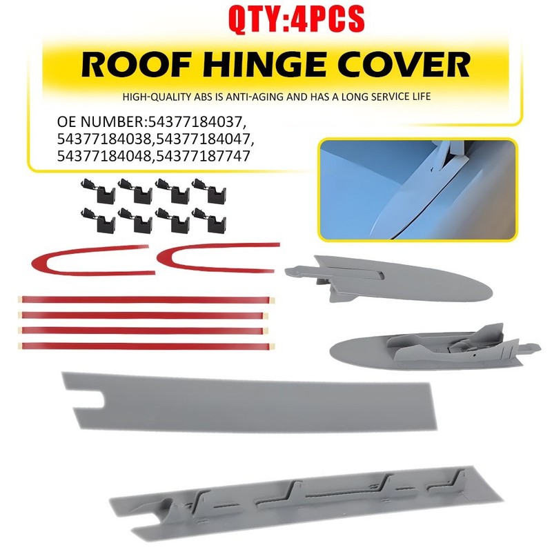 Left Right Convertible Roof Top Hinge Cover Clips Fit BMW E93 335i M3 F83 4-20X