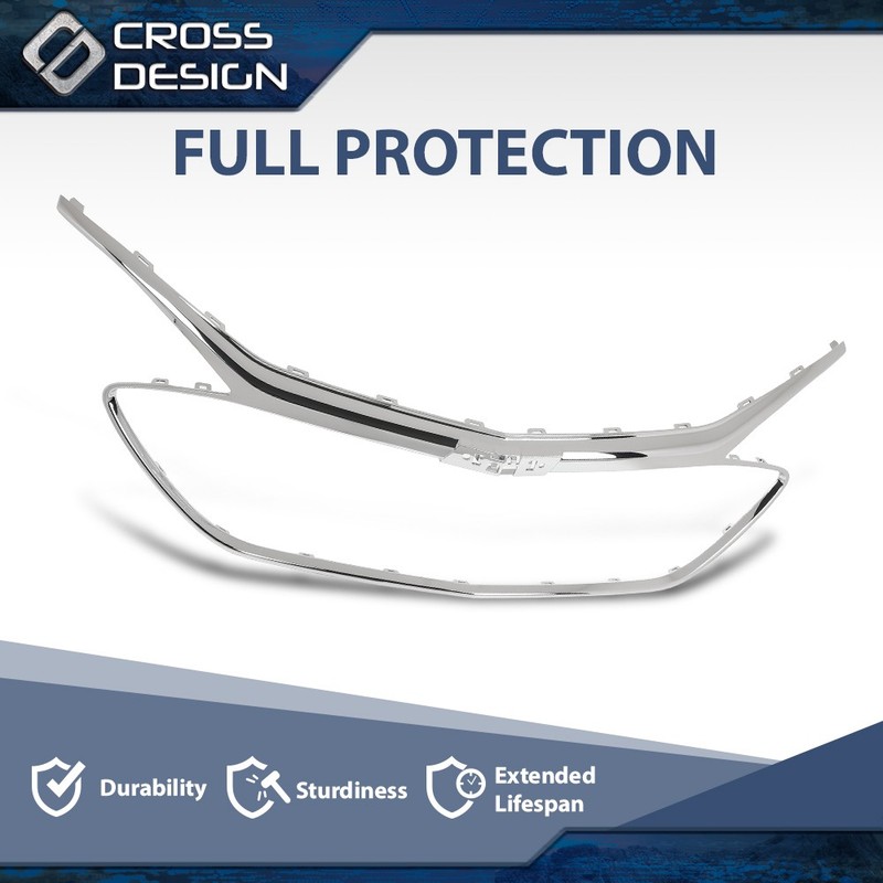 Fit For 19-22 Chevrolet Malibu Chrome Front Grille Trim Middle Frame 84473374 gallery