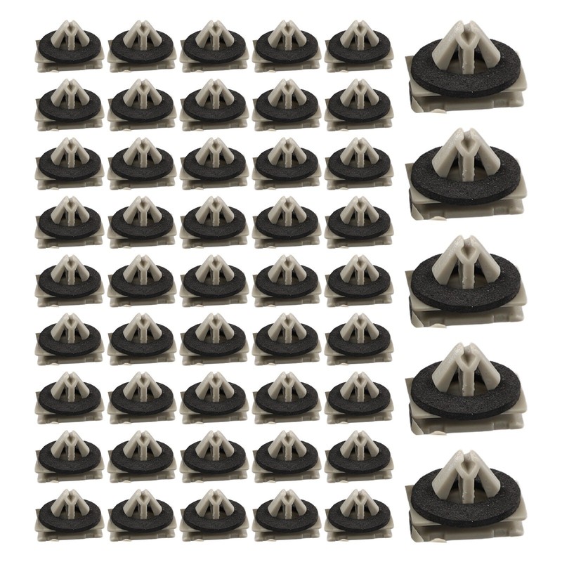 50pcs/ Set Rocker Panel Moulding Clip Exterior Trim For Jeep Cherokee Nylon