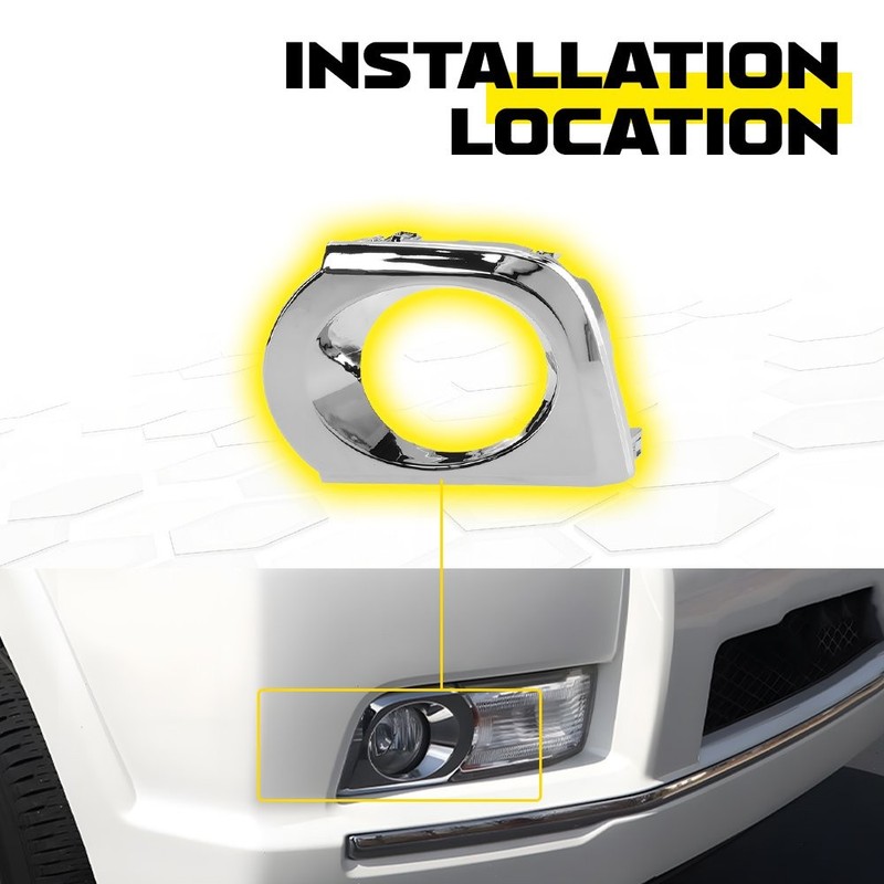 Pair Chrome Fog Light Cover Bezel For Toyota 4Runner 2010-2013 Driver Passenger gallery
