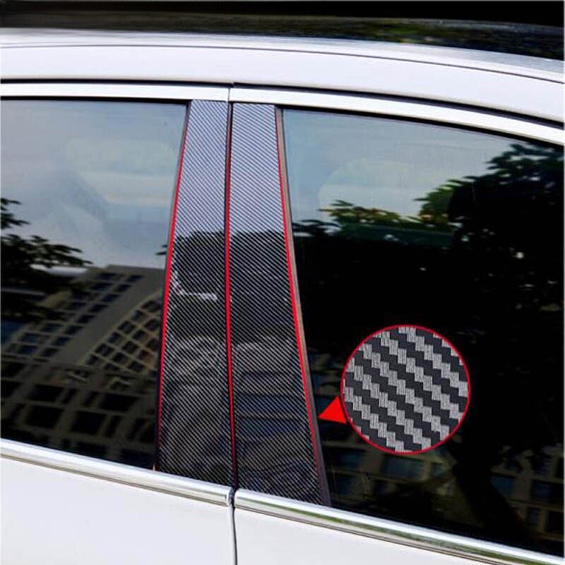 6x Pillar Posts Door Trim Molding For 2020-2023 2022 Renault XM3 Arkana