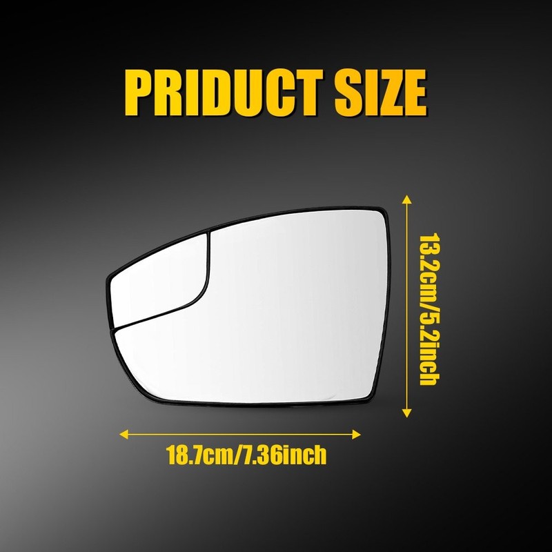 No-heated Driver Side Door Wing Mirror Glass Fit For 2013-2016 Ford Escape 1-5x gallery