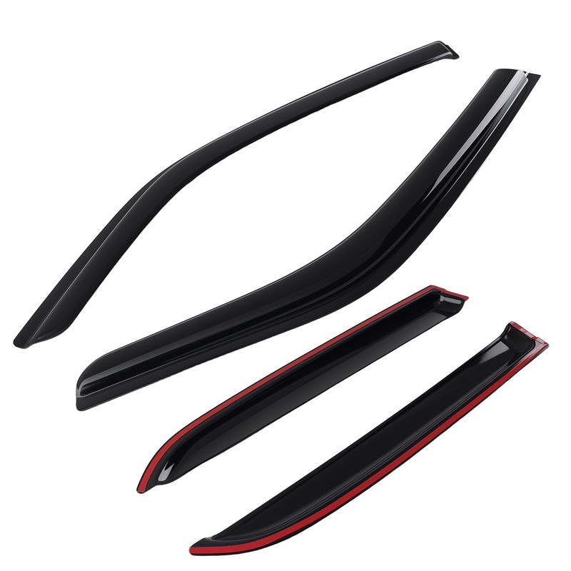 Acrylic Window Visor for Chrysler 300 2005-2010 Rain Guards Black 4Pcs 1.8mm