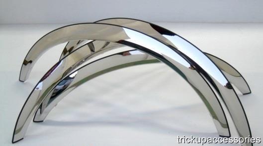 FENDER TRIM FOR TOYOTA SIENNA VAN 98-03 Mirror Polished Stainless Steel SET OF 4