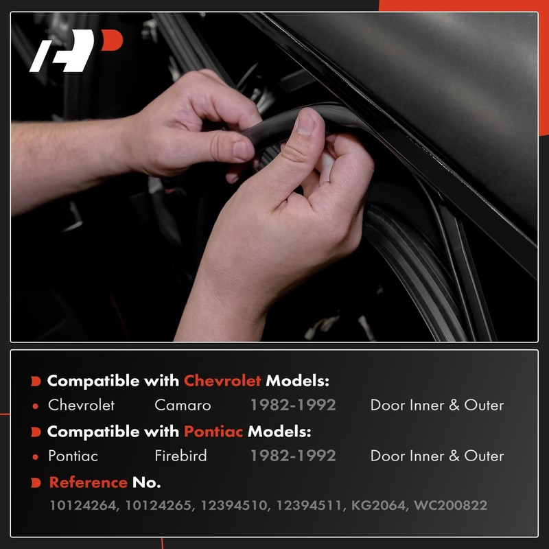 A-Premium 4pcs Door Inner & Outer Window Felt Weatherstripping Kit for Chevrolet gallery