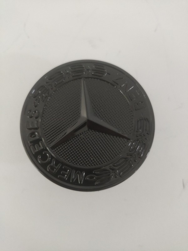 K1 for Hood Emblem Matte Front Flat Laurel Wreath Badge Mercedes Benz 57