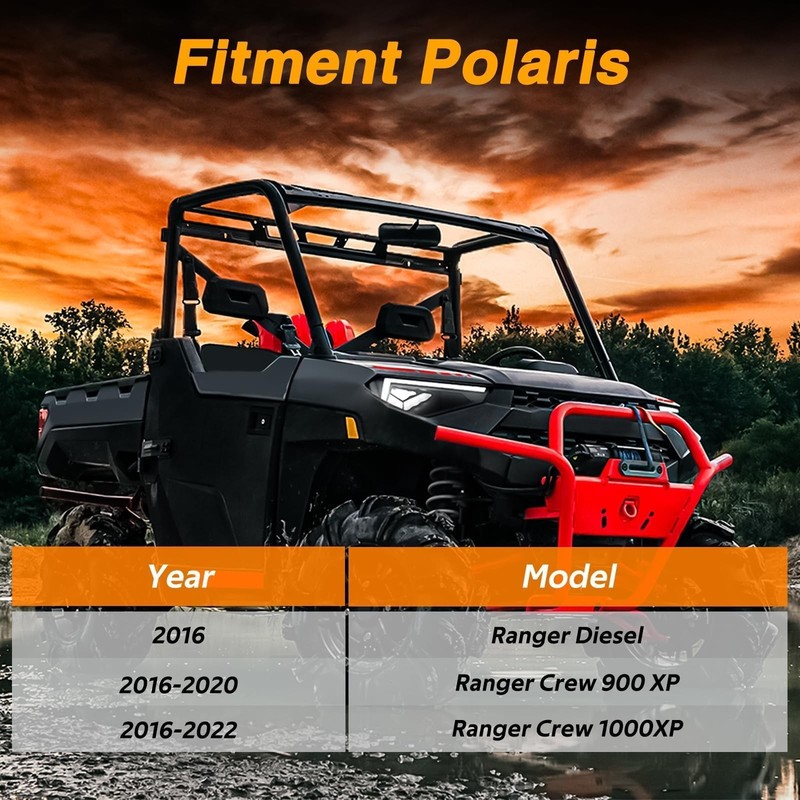FUSCH 2 PCS Door Net Buckle Clips Compatible with Polaris Ranger Crew 900 XP ... gallery