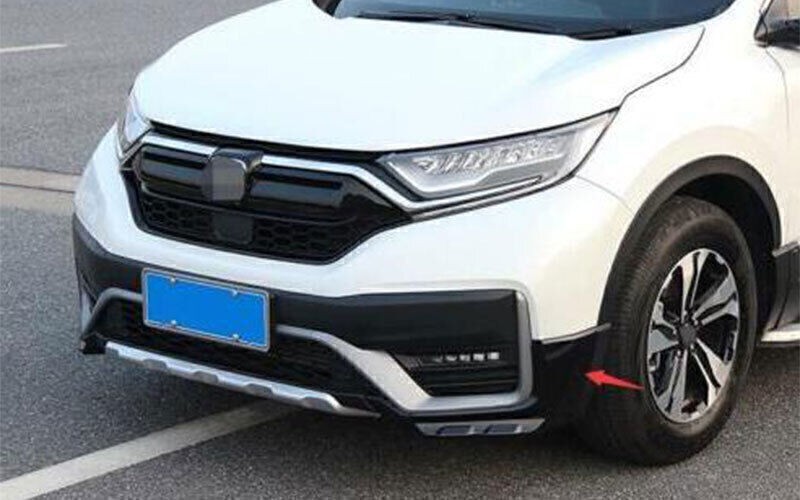 For Honda CRV CR-V 2020-2022 Glossy Black Front Bumper Side Spoiler Apron Guard gallery