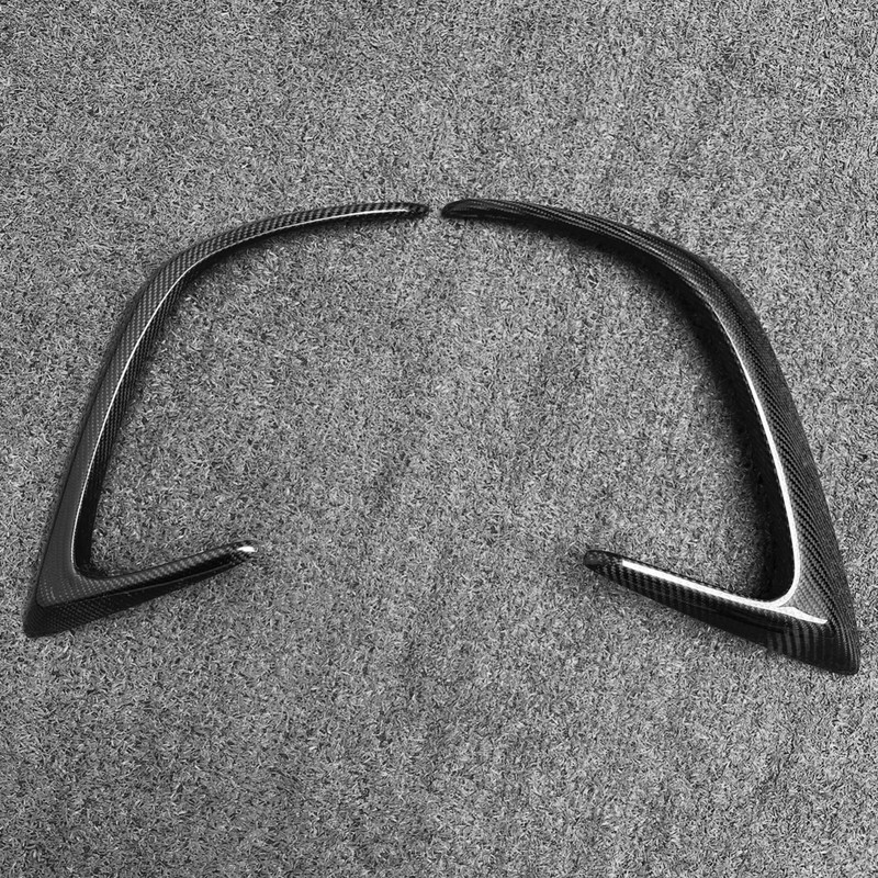 For Mercedes Benz W205 C205 Coupe Real Carbon Rear Bumper Splitter Canard Fin