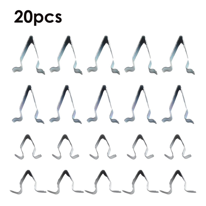 20Pcs Spring Trim Clip Car Retainer Fastener High Quality Metal Panel Clips