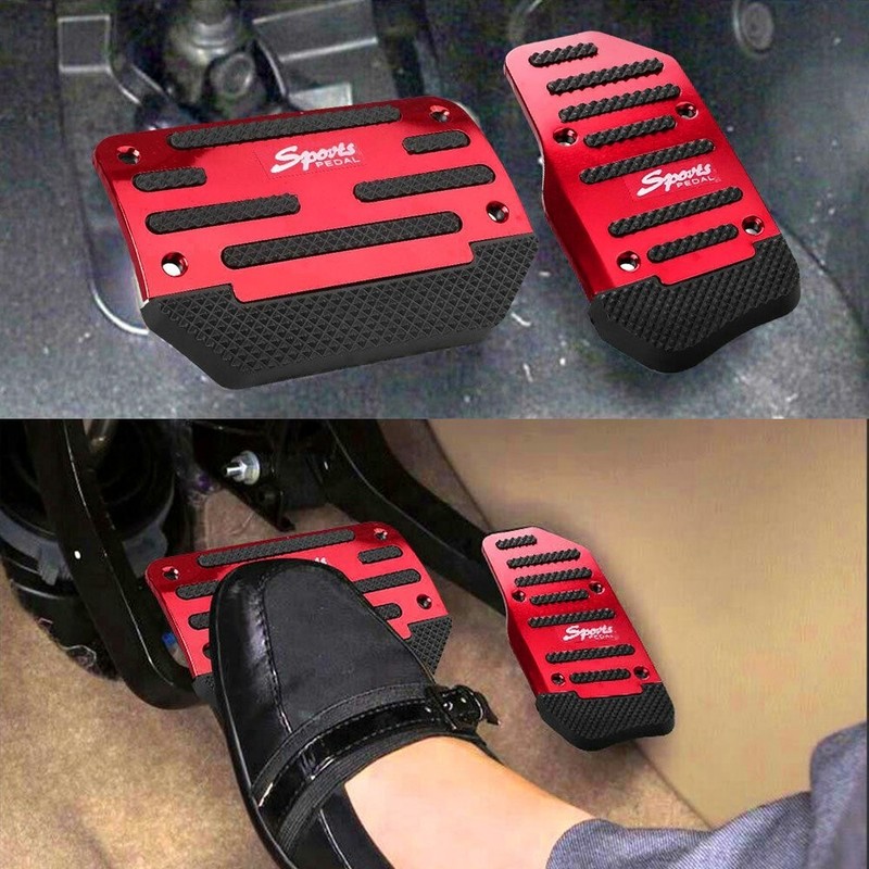 Universal Red Non-Slip Automatic Gas Brake Foot Pedal Pad Cover Car Accessories gallery