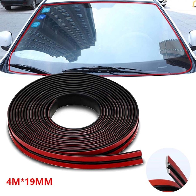 4M Car Window Door Trim Edge Molding Protector Guard Weather Rubber Seal Strip gallery