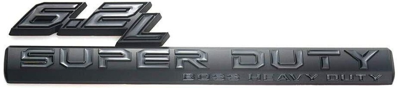 4PCS SET 6.2L SUPER DUTY BOSS HEAVY DRIVER &PASSANGER 250 350 450 EMBLEM BLACK gallery