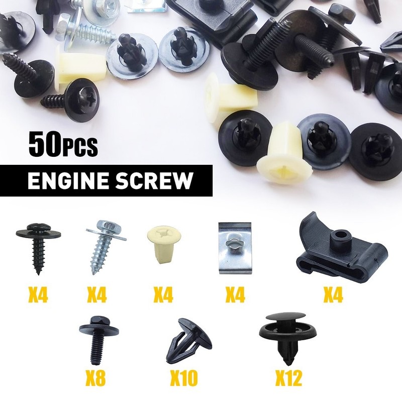 For Toyota Lexus Under Engine Cover Clips Underbody Mudguard Shield Screws EXV