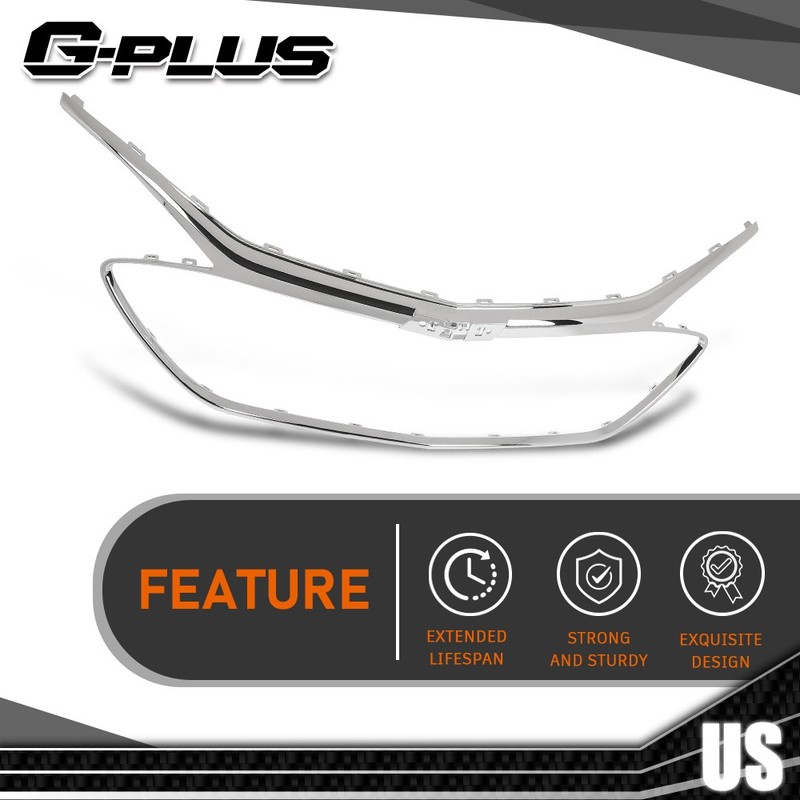 For 2019-2022 Chevrolet Malibu Chrome Front Grille Trim Middle Frame GM1202106 gallery