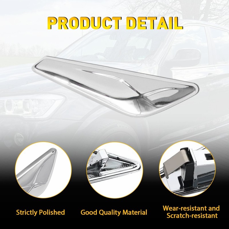 Chrome Front Right Side Fender Trim Finisher Fit for 2015-2017 BMW X3 X4 F25 F26 gallery