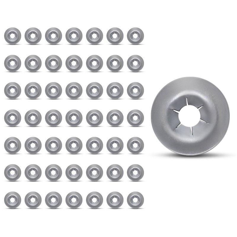 50Pcs 3mm Metal Push Nuts Clip Emblem Retainer Fasteners for Honda Accord Civic gallery
