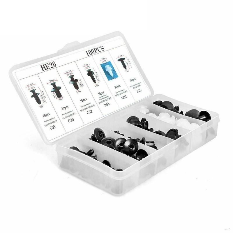 Retainer Bumper Car Parts Body Kit Rivet Clip Trim Molding Push Pin Assortments