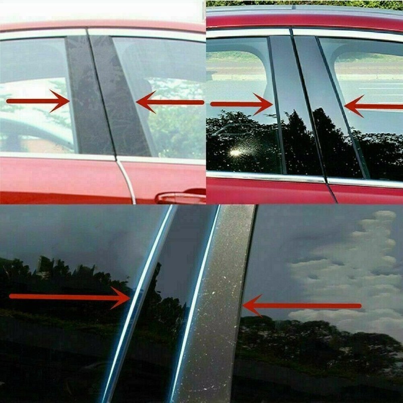 Gloss Black Pillar Posts Fit For Dodge Ram 1500 2500 3500 09-18 Door Trim Cover gallery