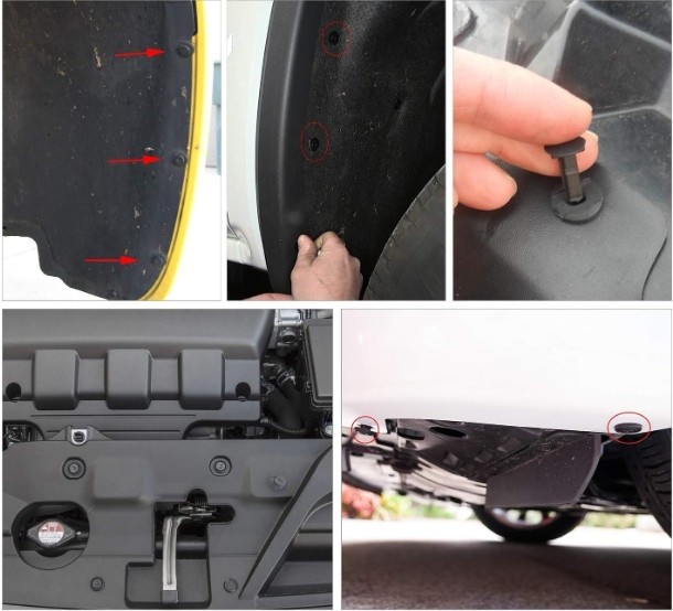 200pcs Universal Car Fender Clips Plastic Push Bumper Retainer Rivet Fastener Ki gallery