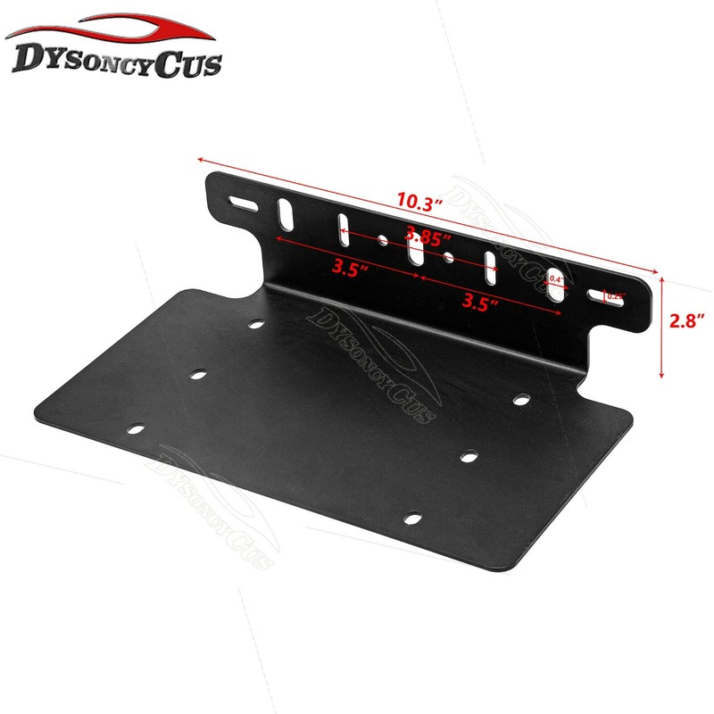 Front Bumper License Plate Mount Bracket Off-road Truck LED Light Bar Pod Holder gallery