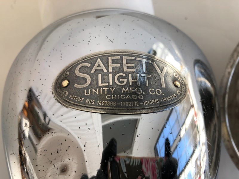 UNITY SPOTLIGHT SAFETY LIGHT HEAD & REFLECTOR, 6", RESTORATION CHEVROLET FORD gallery