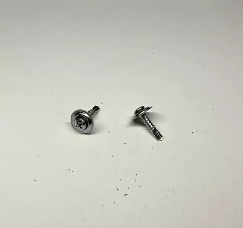 Auveco 11450 Chrome Tapping Screw #8-18 X 3/4" Phillips Oval SEMS TEK Qty 100 gallery
