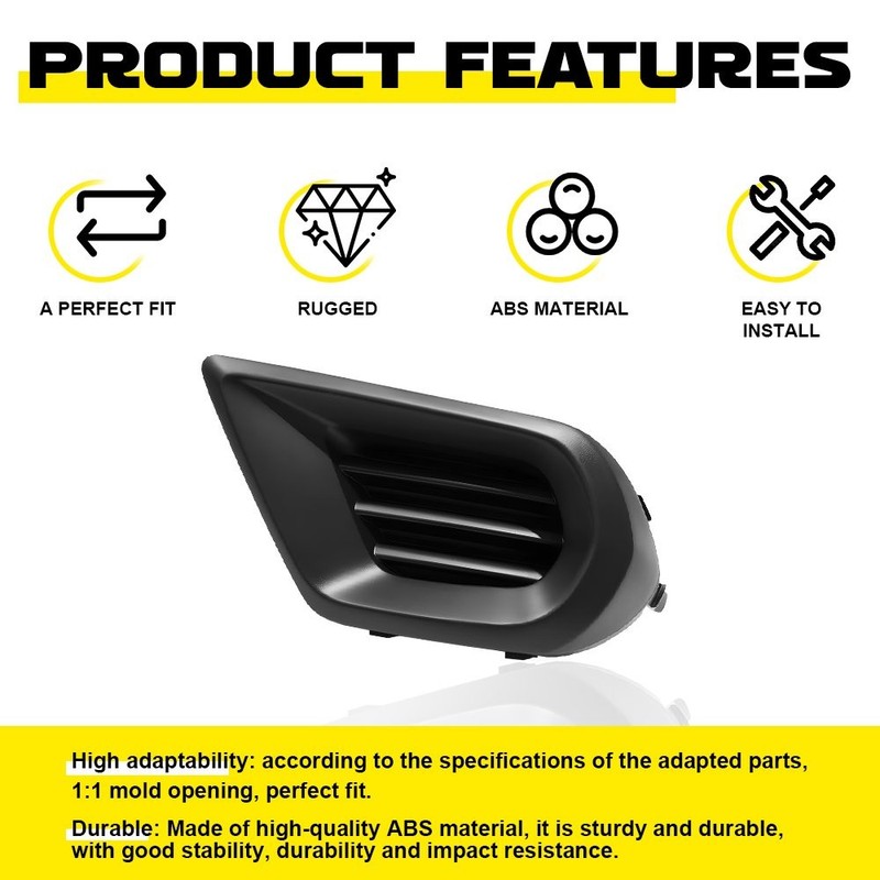 Fog Light Cover For 2014-2016 Subaru Forester Front Right Side RH Textured Black gallery