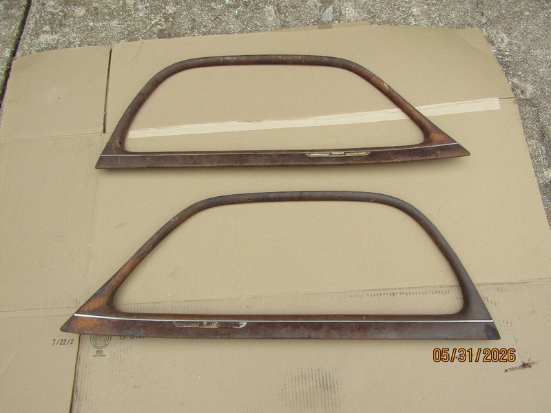 Vintage Late 1930s ? Chevrolet Chevy 2 Dr Sedan DOOR WINDOW GARNISH MOLDINGS Set