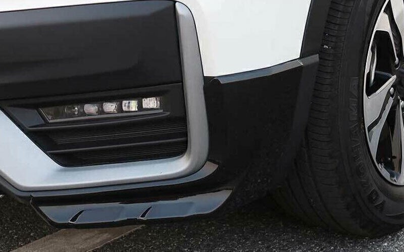 For Honda CRV CR-V 2020-2022 Glossy Black Front Bumper Side Spoiler Apron Guard gallery