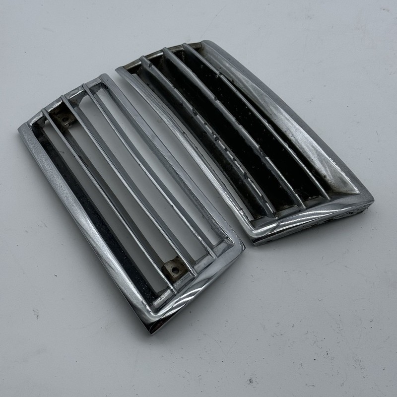 1966-1968 Porsche 911 912 Horn Grill Pair SWB Left & Right CHROME