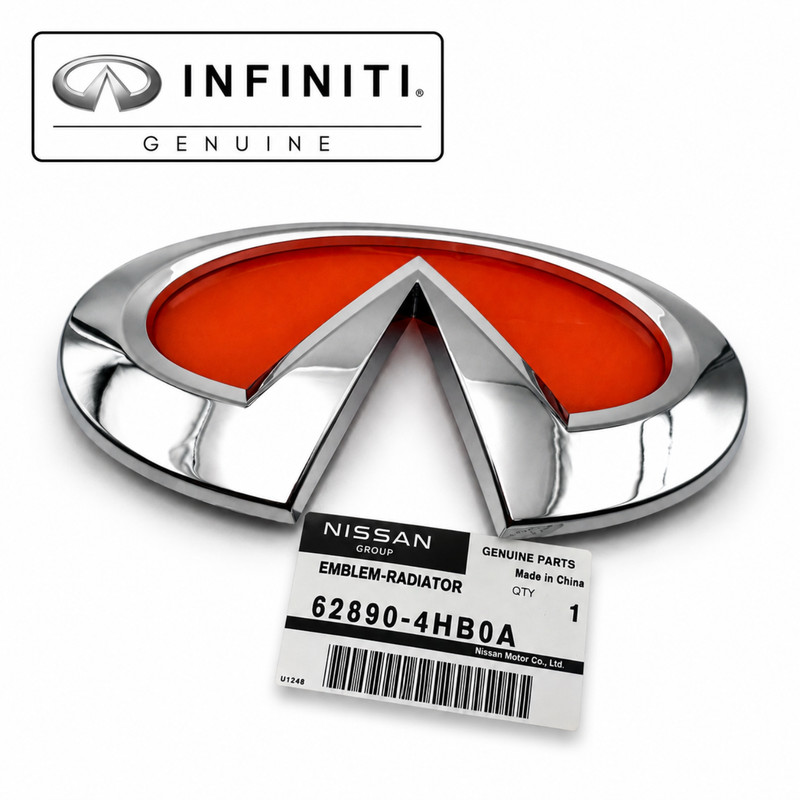 Genuine Infiniti 62890-4HB0A Front Grill Emblem 2014-2020 Q50 2016-2017 QX50 OEM
