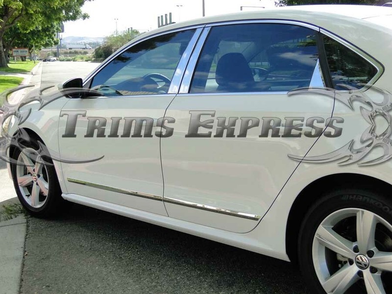 12-2019 Volkswagen Passat Lower Body Side Molding Trim Stainless Accent 1 1/4" gallery