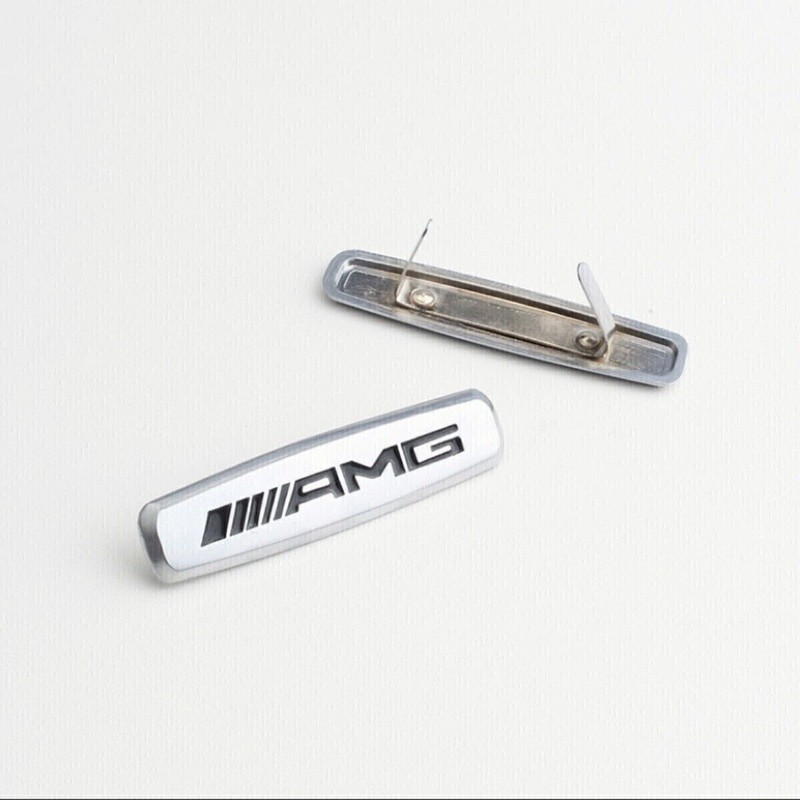 2 x Fit for Mercedes AMG Logo Emblems Front Seat Tuning Badges Metal gallery