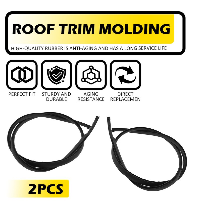 2X FOR 2013-2018 NISSAN ALTIMA BLACK ROOF TOP TRIM MOLDING KIT LEFT & RIGHT SIDE